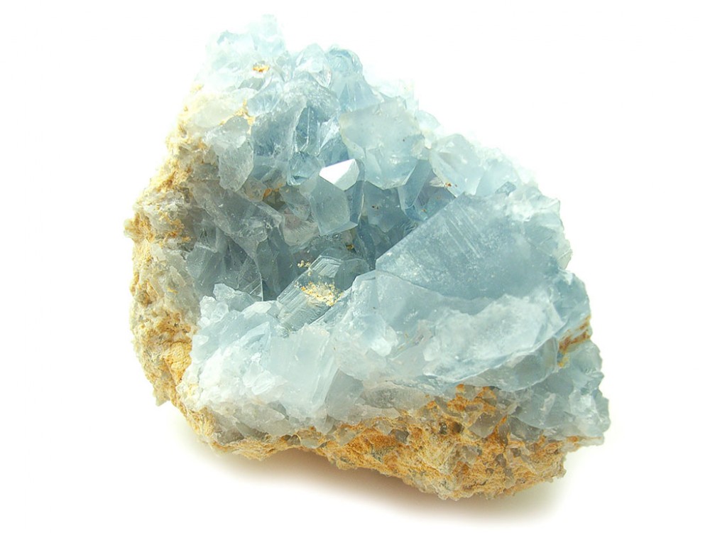 BTZHY 70-100 G Natural en Bruto Azul Celestina Cristal de Cuarzo Cluster de muestras Decoración 