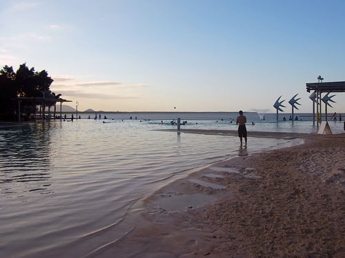 Playa artificial.