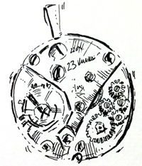reloj colgante.