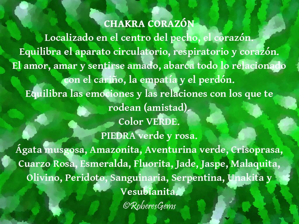 Chakra Corazón. Color Verde.