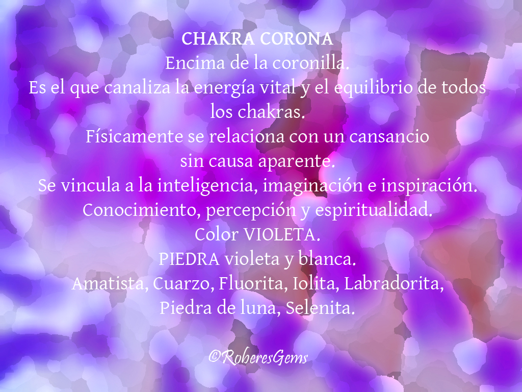Chakra Corona. Color Violeta.